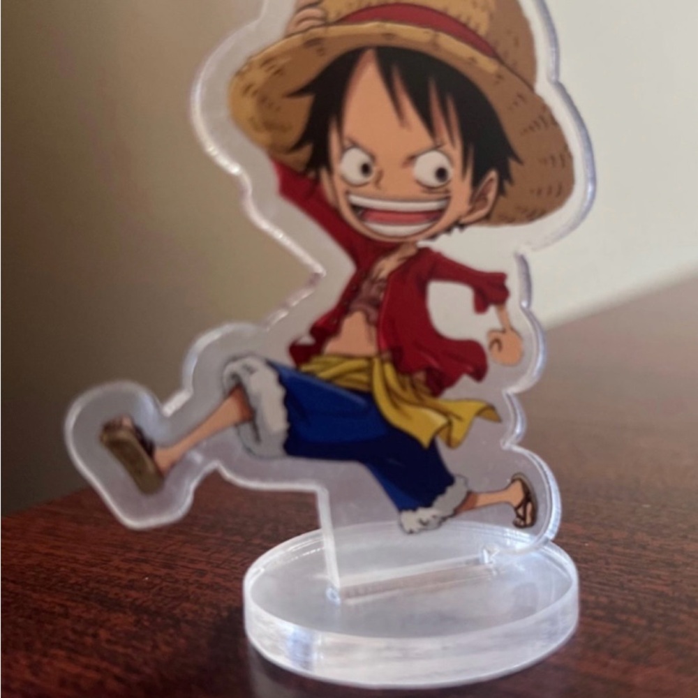 Anime ONE PIECE Luffy Character Acrylic Standee - Red and Blue
